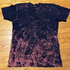 American Apparel Vintage Tiedye Splatter Shirt - Meidum Navy